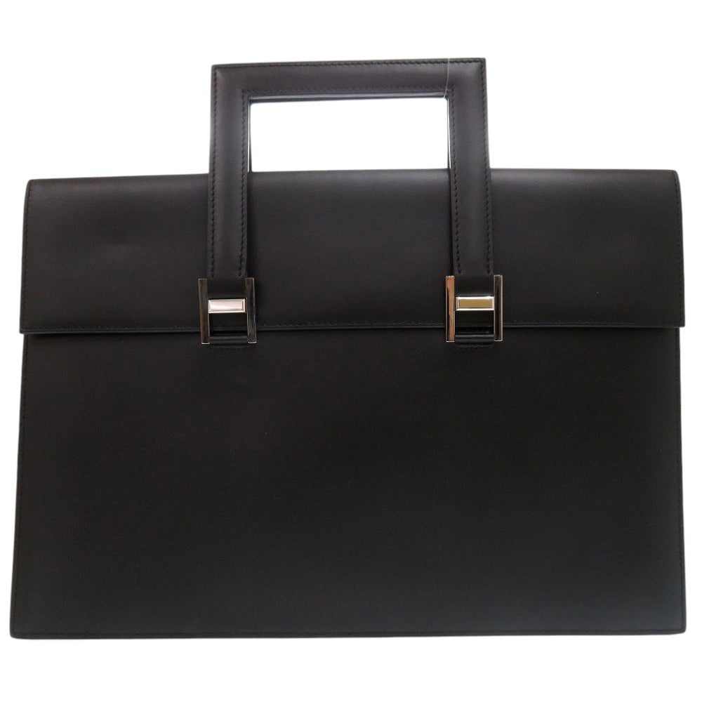 Briefcase Business Bag Handbag Mens Leather Black Travel Bag