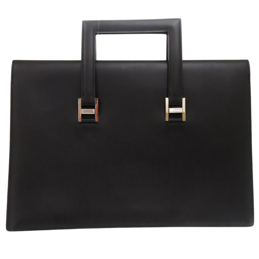 Briefcase Business Bag Handbag Mens Leather Black Travel Bag