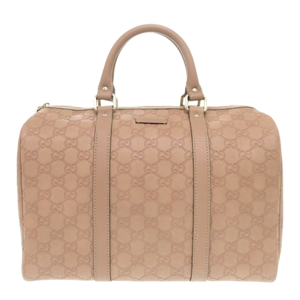 Gucci Boston Duffel Micro Guccisima Leather Pink Travel Bag