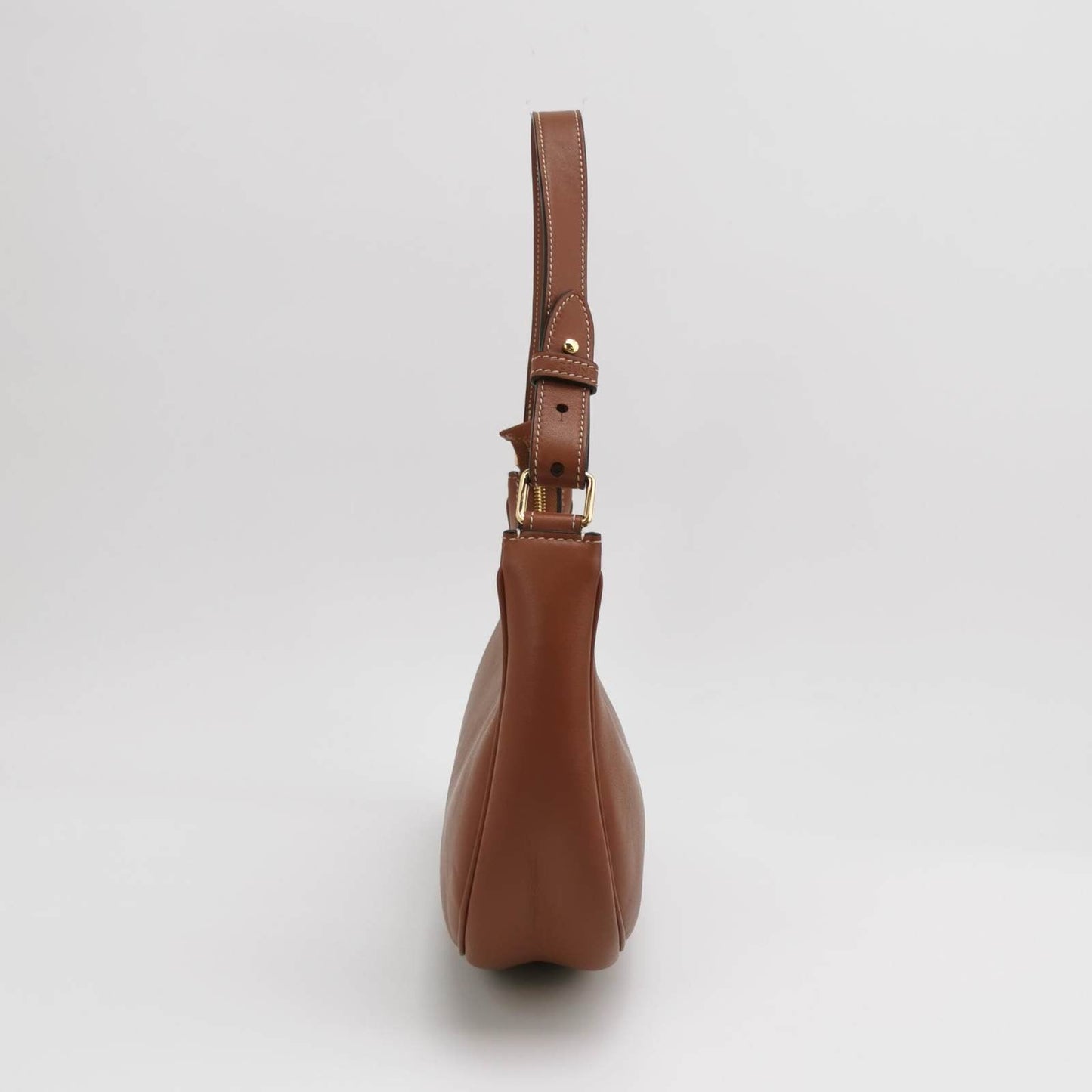 Celine Ava Hobo Natural Shoulder Bag Leather Brown