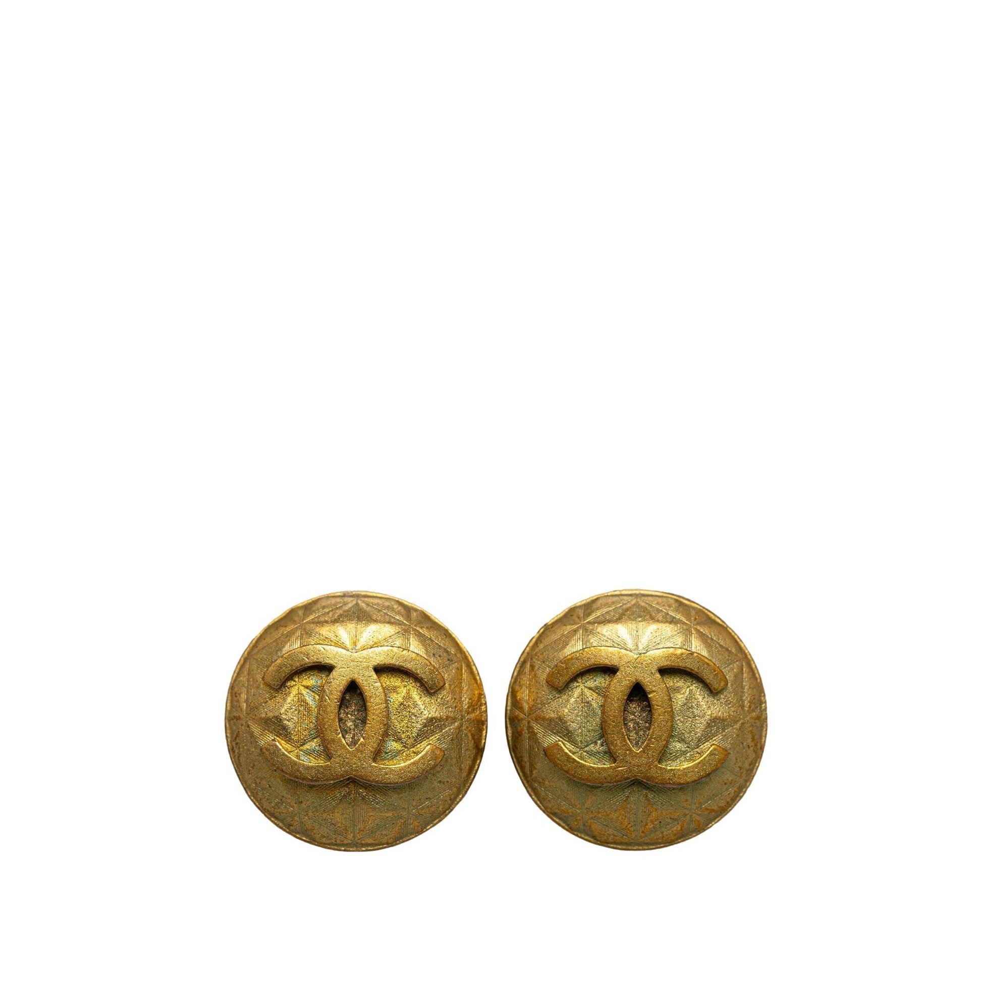 CHANEL CC Clip On Earrings Costume Earrings