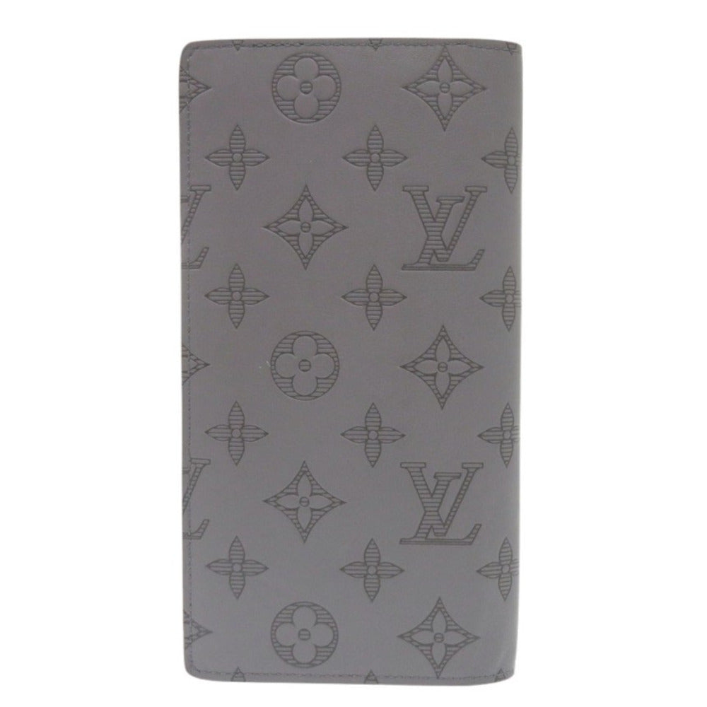 Louis Vuitton Long Purse M81335 Portefeuille Plaza Monogram Canvas Gray Wallet Case