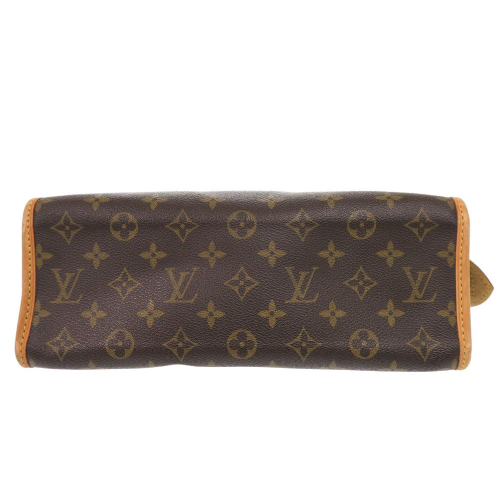 Louis Vuitton M40009 Popan cool Monogram Canvas Brown Handbag 7B0825Bzm1
