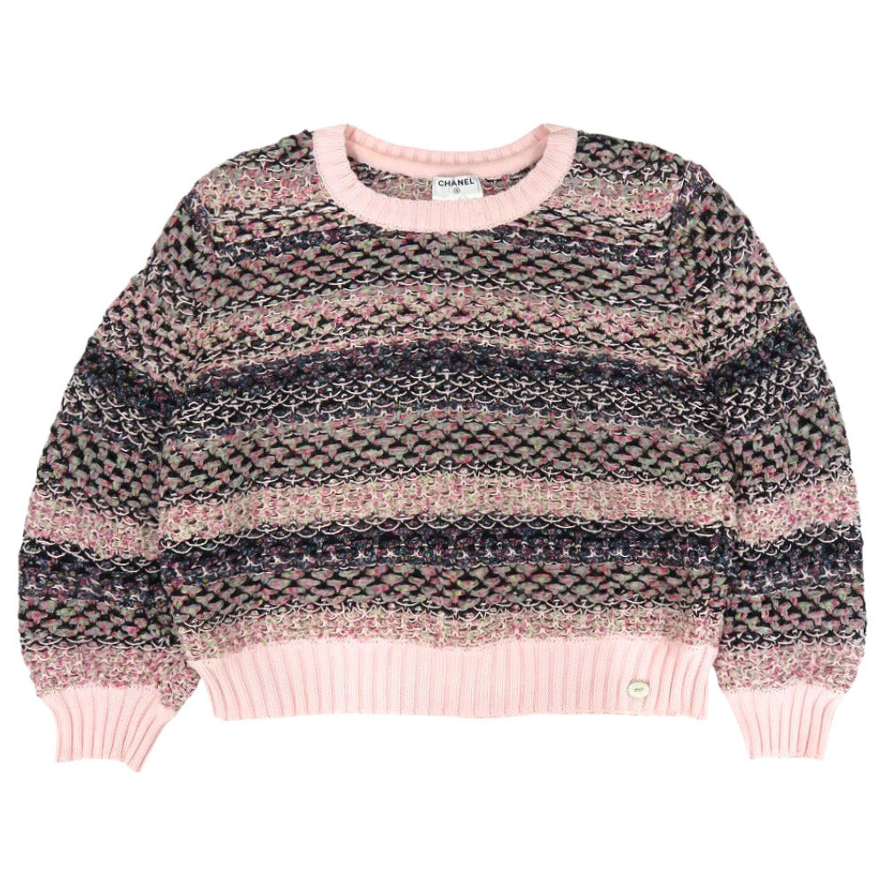 Chanel knit cotton 38 Pink Handbag