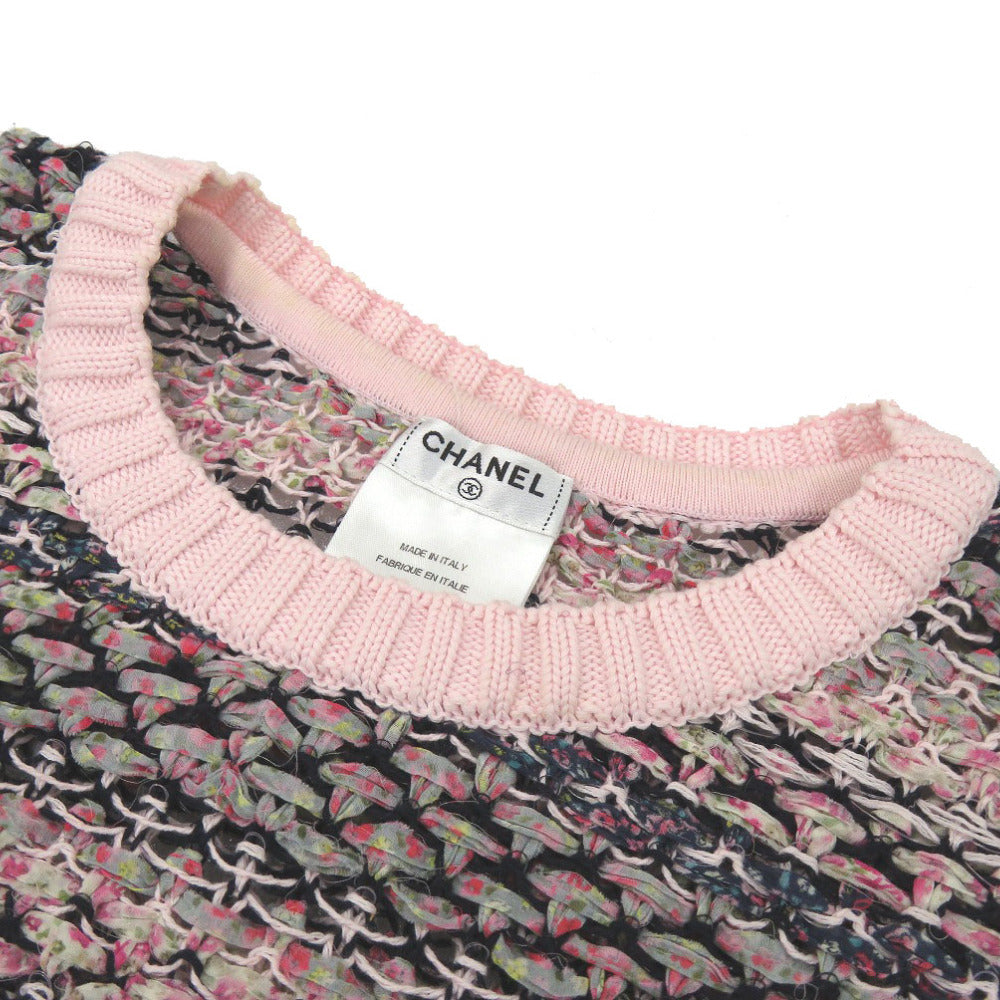 Chanel knit cotton 38 Pink Handbag