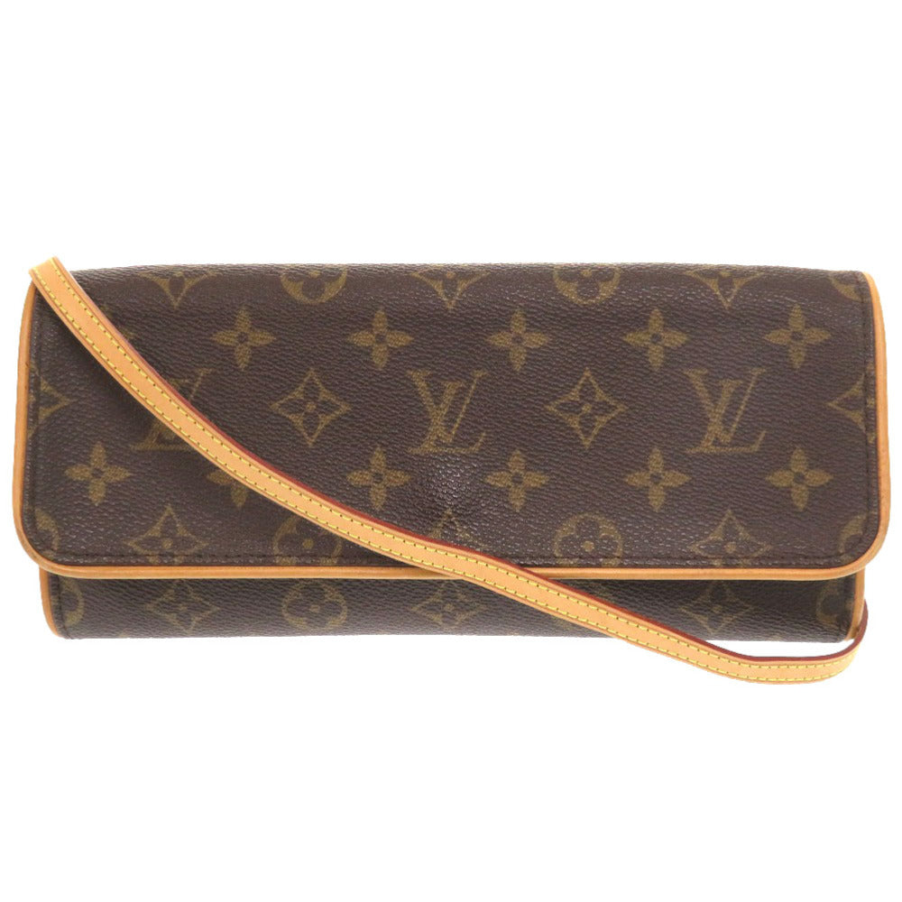 Louis Vuitton M51852 Pochette Twin GM Monogram Canvas Brown Shoulder Bag 5