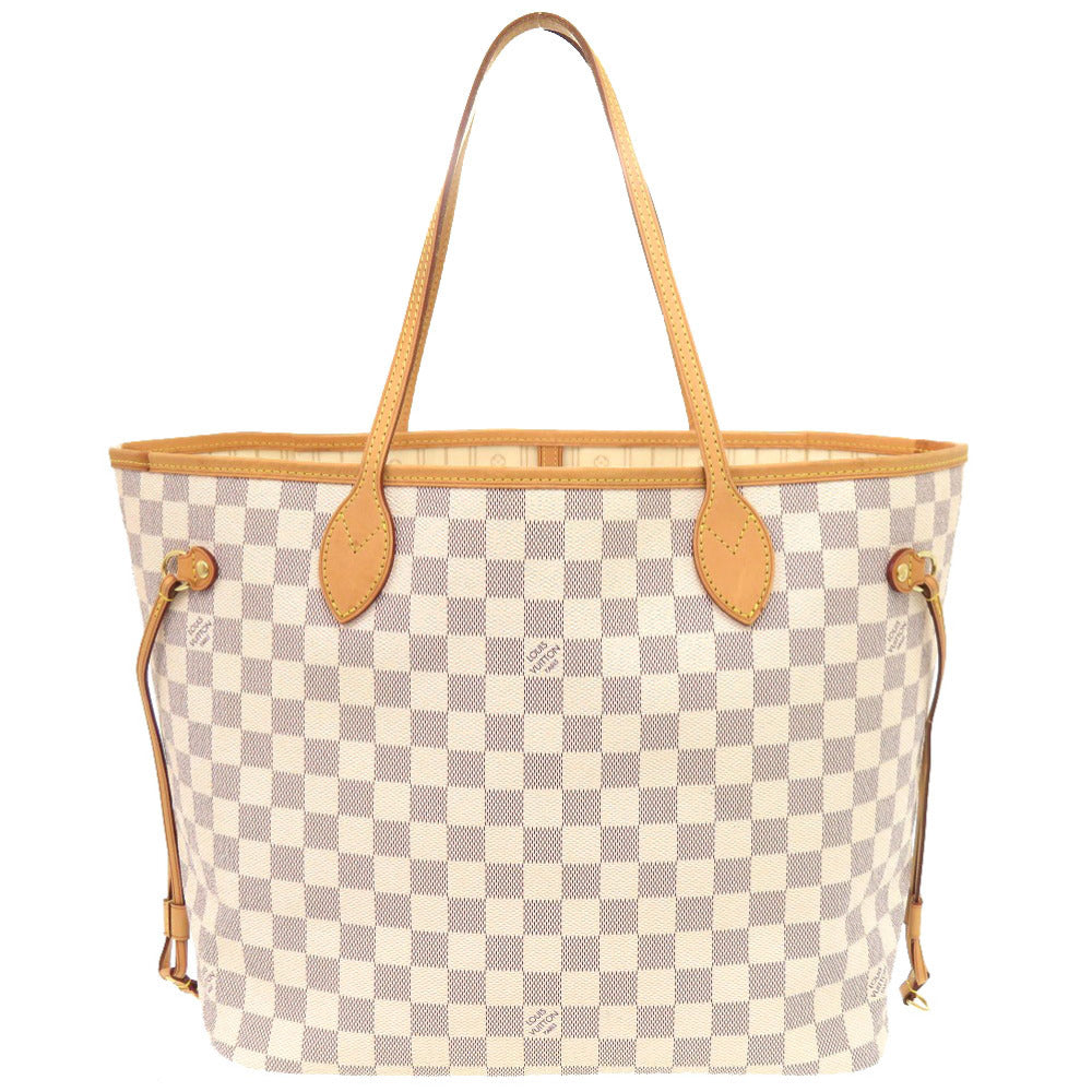 Louis Vuitton N51107 Damier Azur Damier Azur Canvas White Neverfull Tote Bag 7B1170Ile6A8