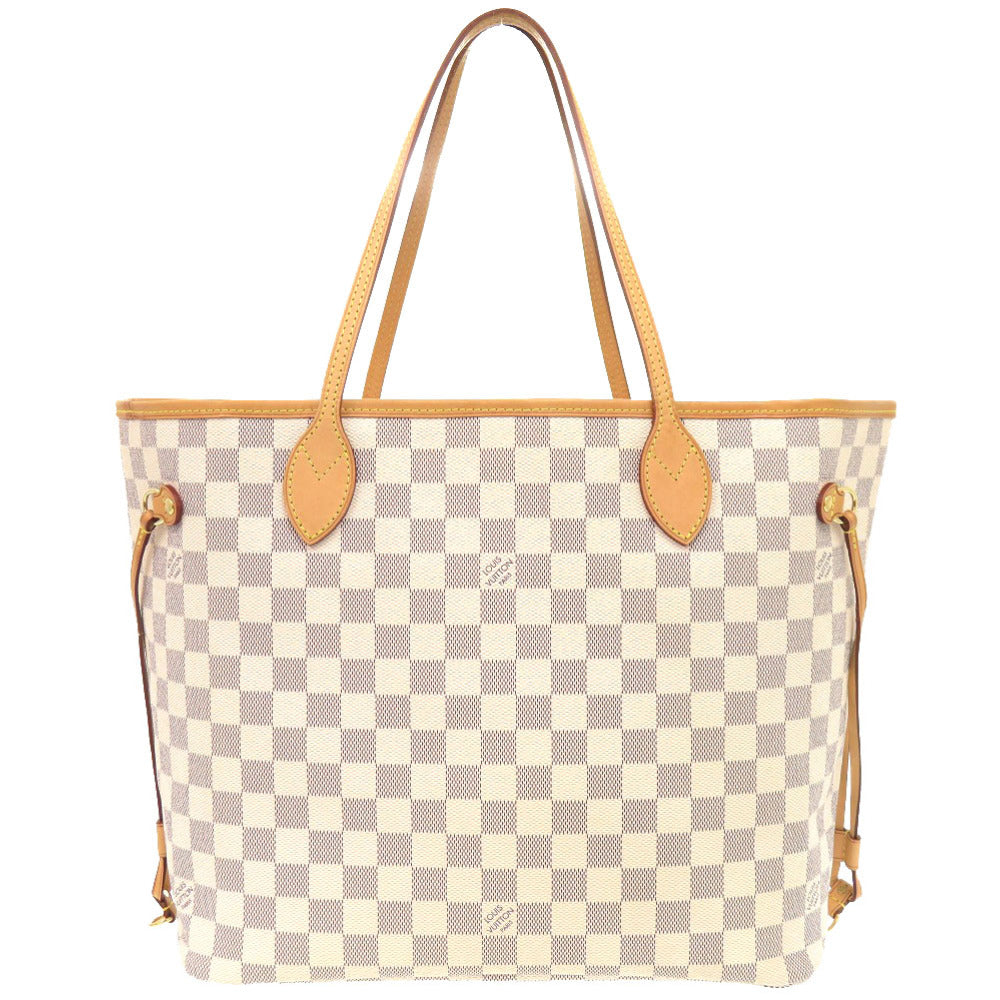 Louis Vuitton N51107 Damier Azur Damier Azur Canvas White Neverfull Tote Bag 7B1170Ile6A8
