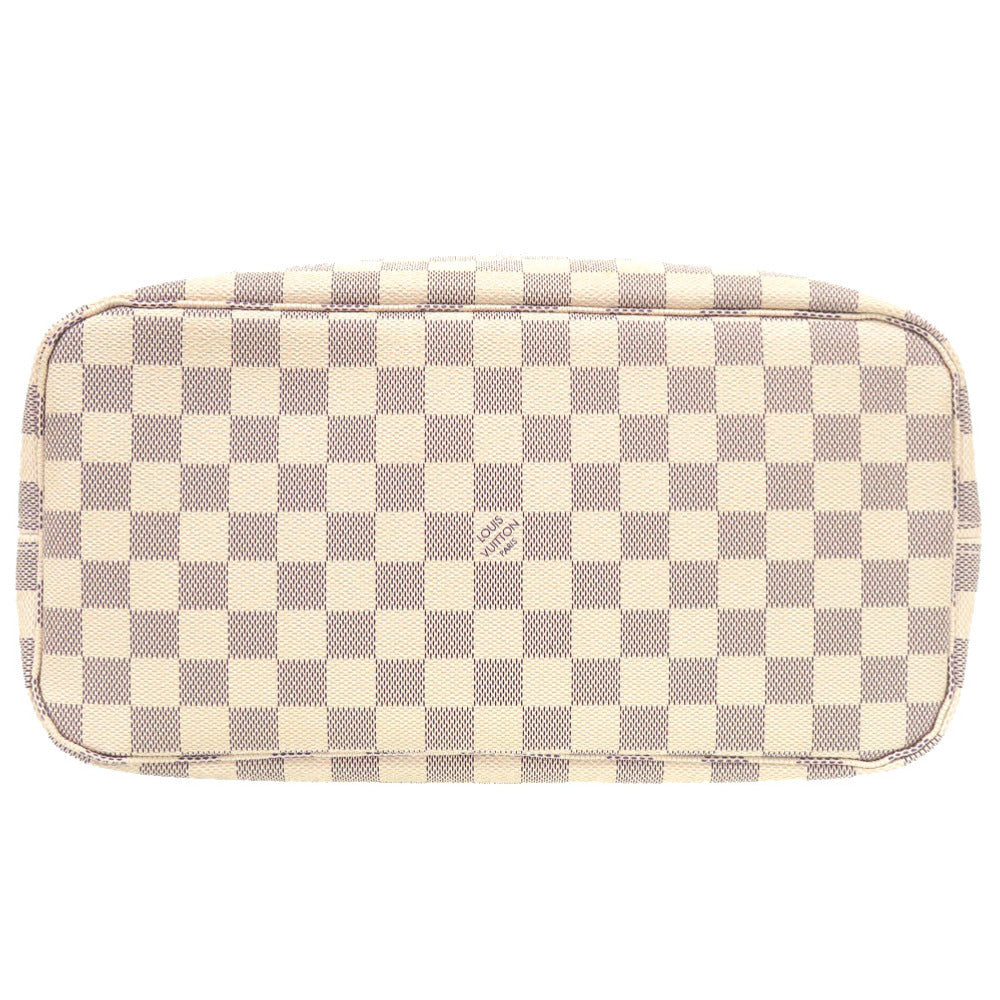 Louis Vuitton N51107 Damier Azur Damier Azur Canvas White Neverfull Tote Bag 7B1170Ile6A8