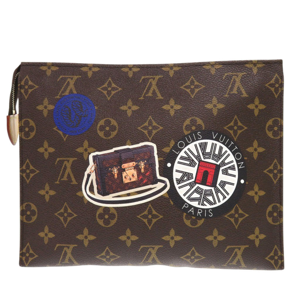 Louis Vuitton M41438 World Tour posh toilette Monogram Canvas Brown Clutch Bag