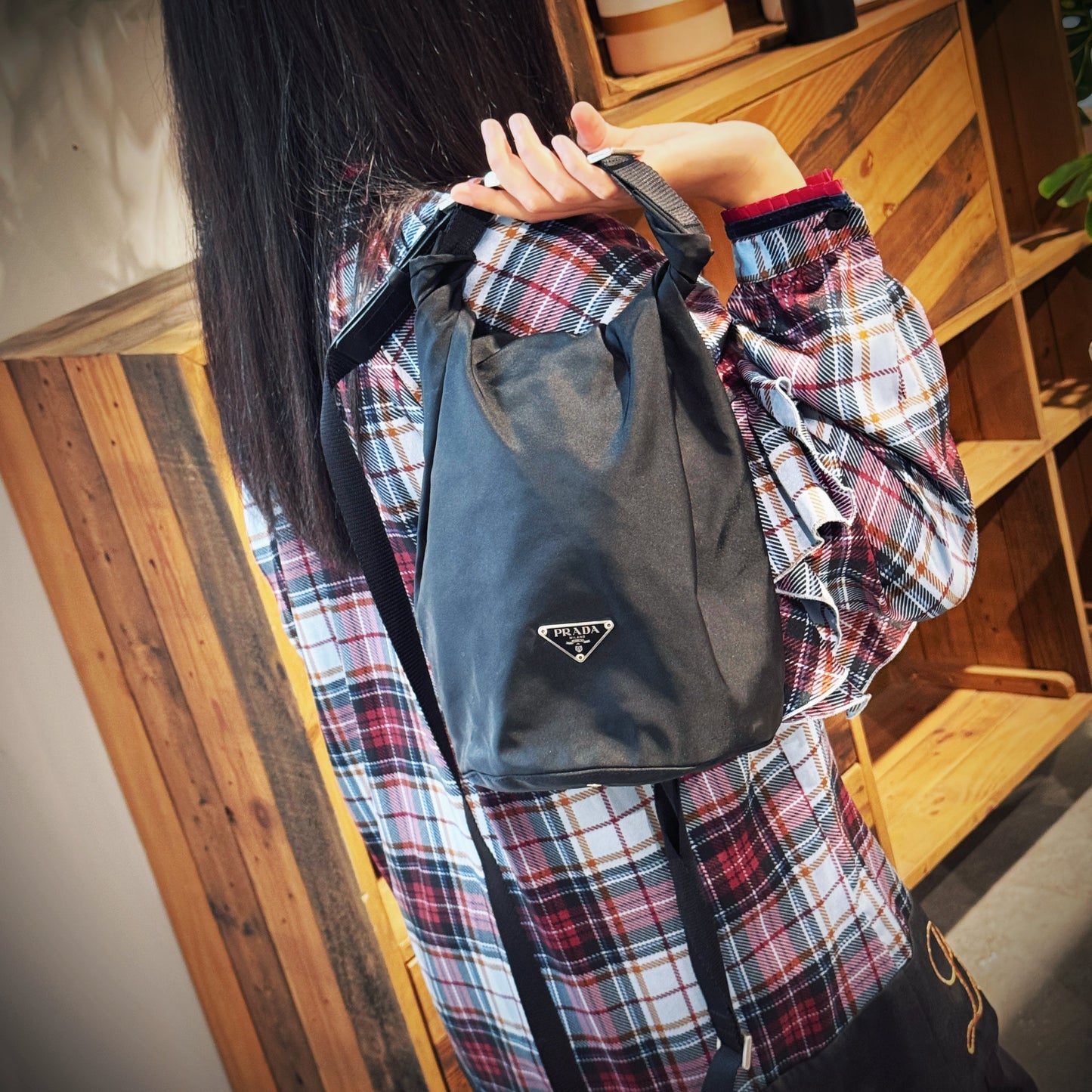 Prada Vela Shoulder Bag Tws Nylon