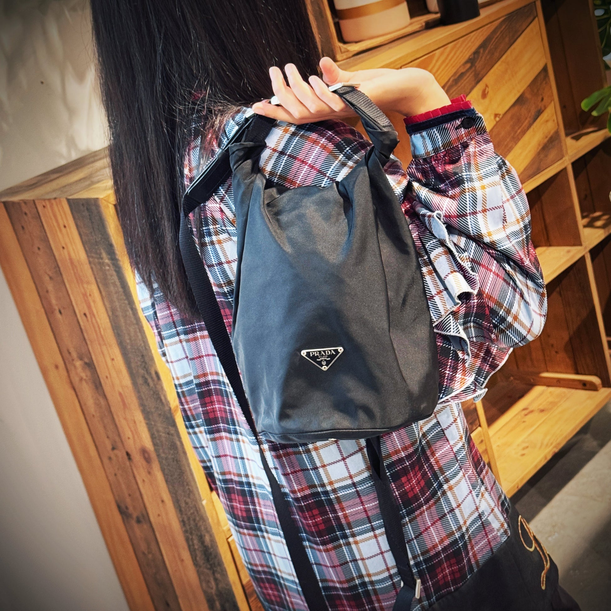 Prada Shoulder Bag Vela TWS Nylon