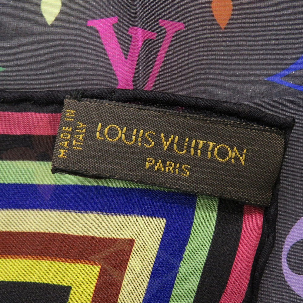 Louis Vuitton Stall M71912 silk Monogram Black Handbag