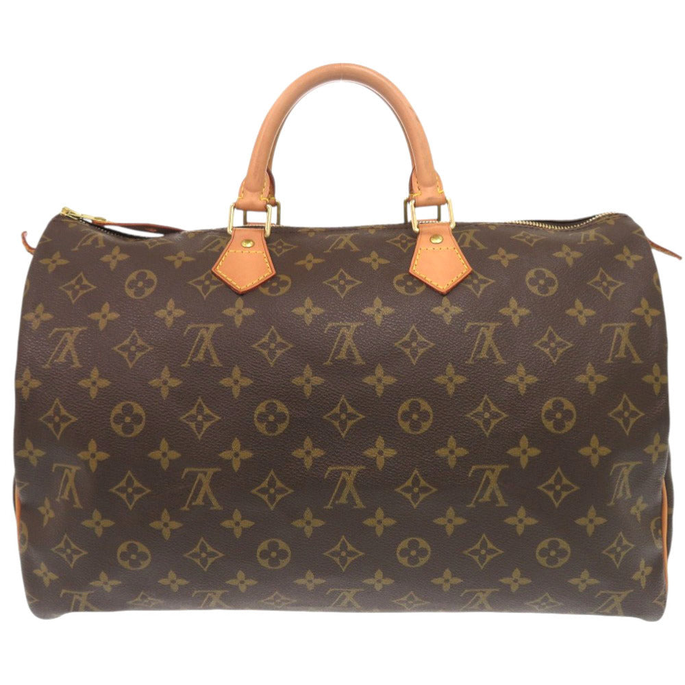 Louis Vuitton M41522 Speedy 40 Monogram Canvas Brown Handbag 7C0070Pl5M21