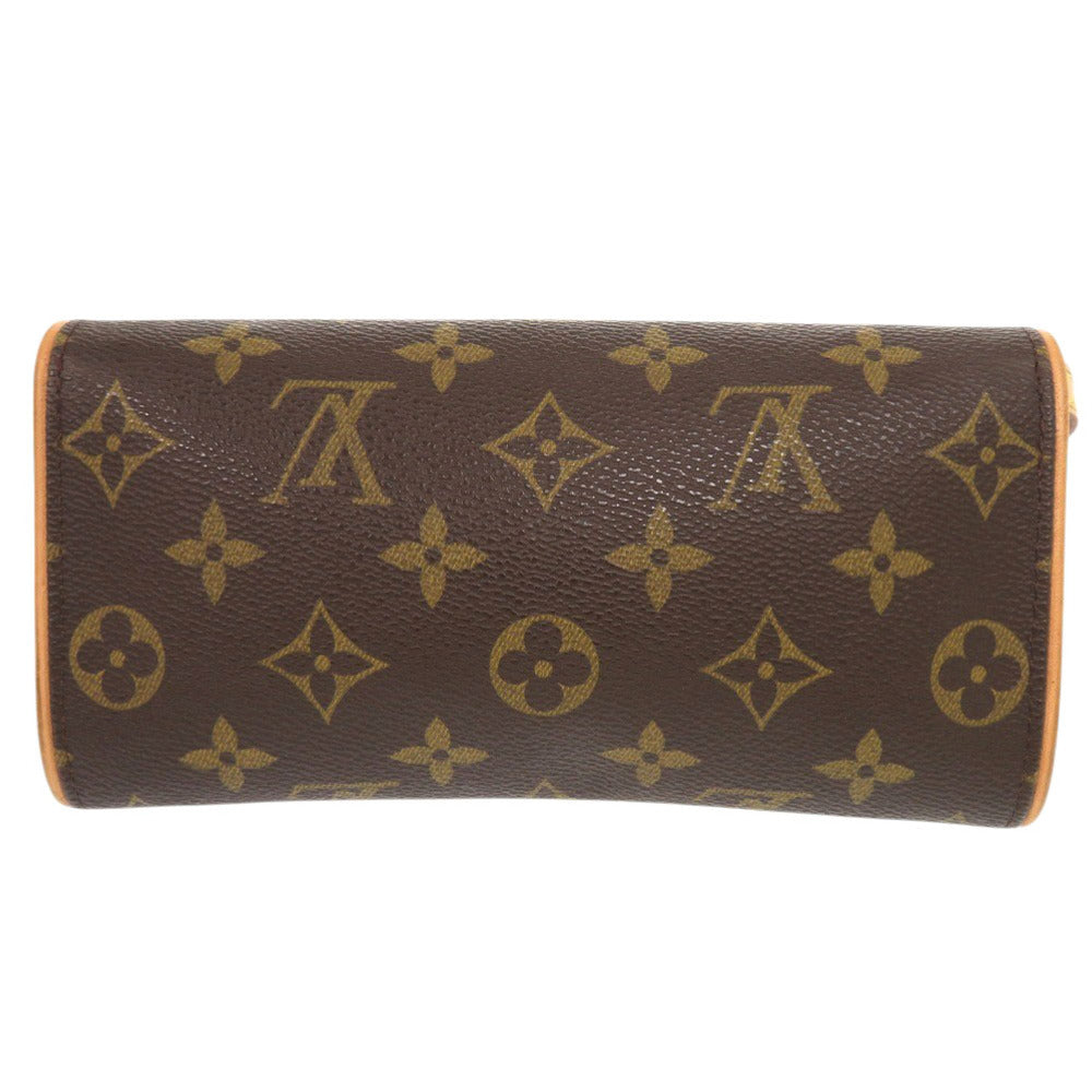 Louis Vuitton M51854 Pochette Twin PM Monogram Canvas Brown Shoulder Bag 7C0538Gg5M3