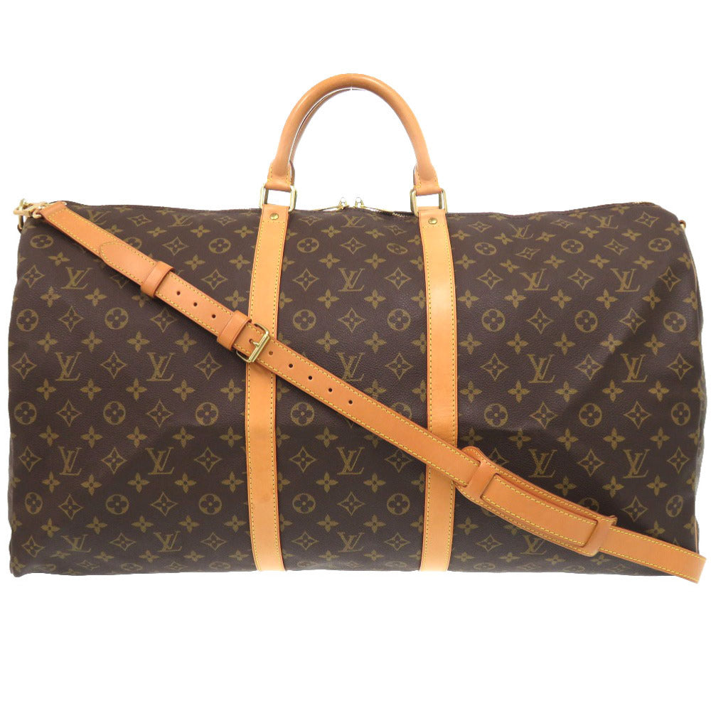 Louis Vuitton Boston Duffel M41412 Keepall bandouliere60 Monogram Canvas Brown Travel Bag 7C0625Izp6A13