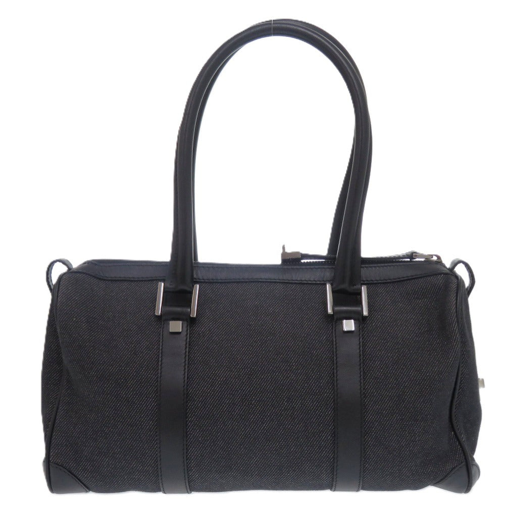 Gucci Boston Duffel Leather Denim Black Mini Bag