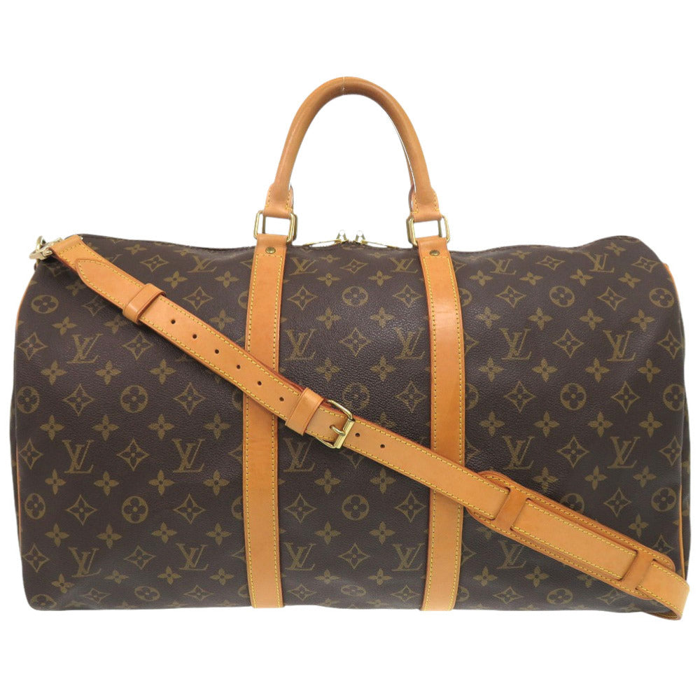 Louis Vuitton Boston Duffel M41416 Keepall bandouliere50 Monogram Canvas Brown Travel Bag