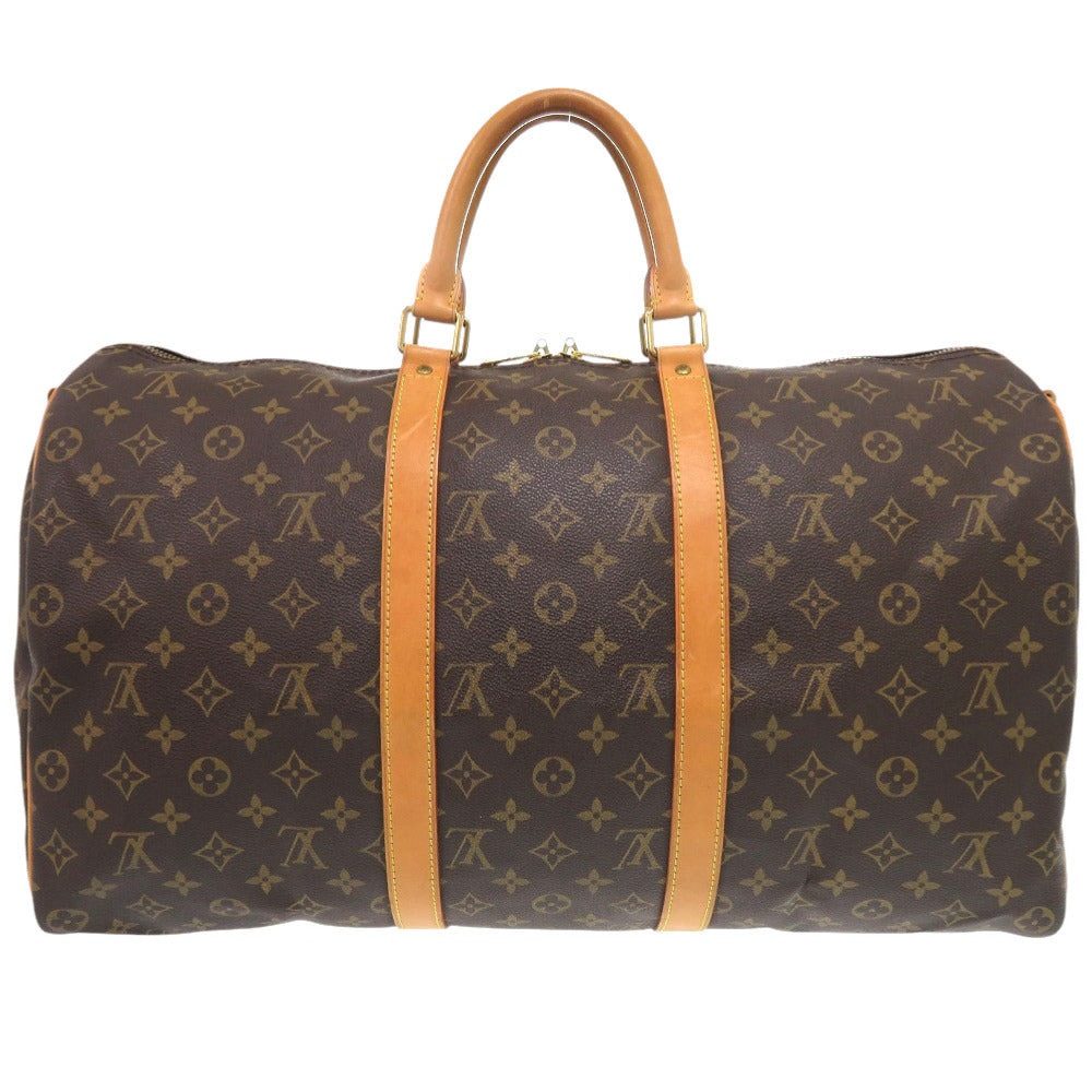 Louis Vuitton Boston Duffel M41416 Keepall bandouliere50 Monogram Canvas Brown Travel Bag