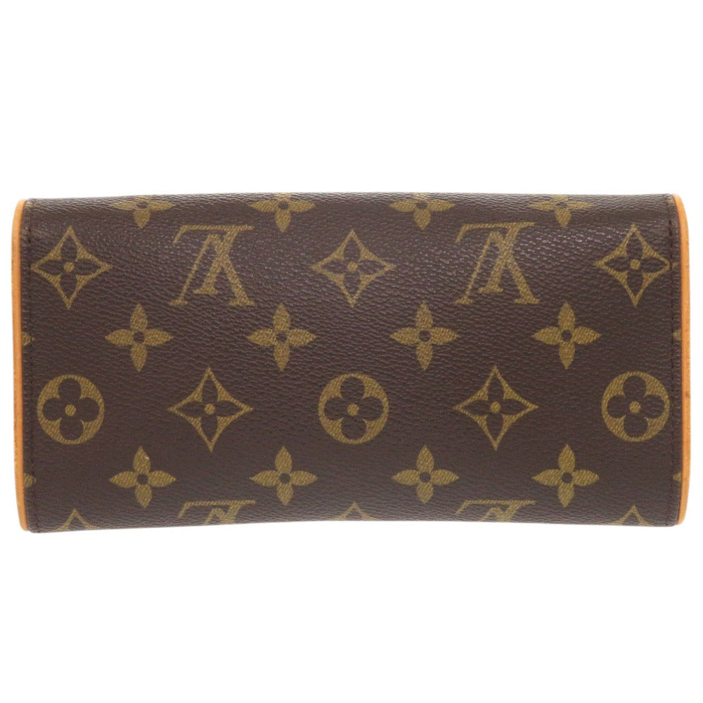 Louis Vuitton M51854 Pochette Twin PM Monogram Canvas Brown Shoulder Bag 7C0981Sa5K14