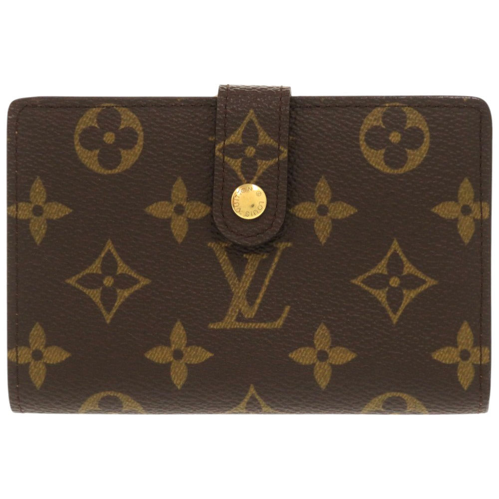 Louis Vuitton Bifold M61663 Porto Monnaie Viennois Monogram Canvas Brown Wallet Case