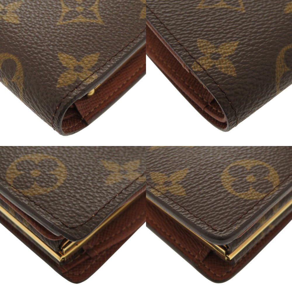 Louis Vuitton Bifold M61663 Porto Monnaie Viennois Monogram Canvas Brown Wallet Case