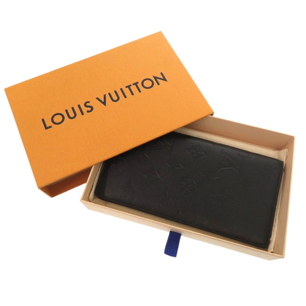 Louis Vuitton Long Purse M62900 Noir shadow Monogram Leather Wallet Case