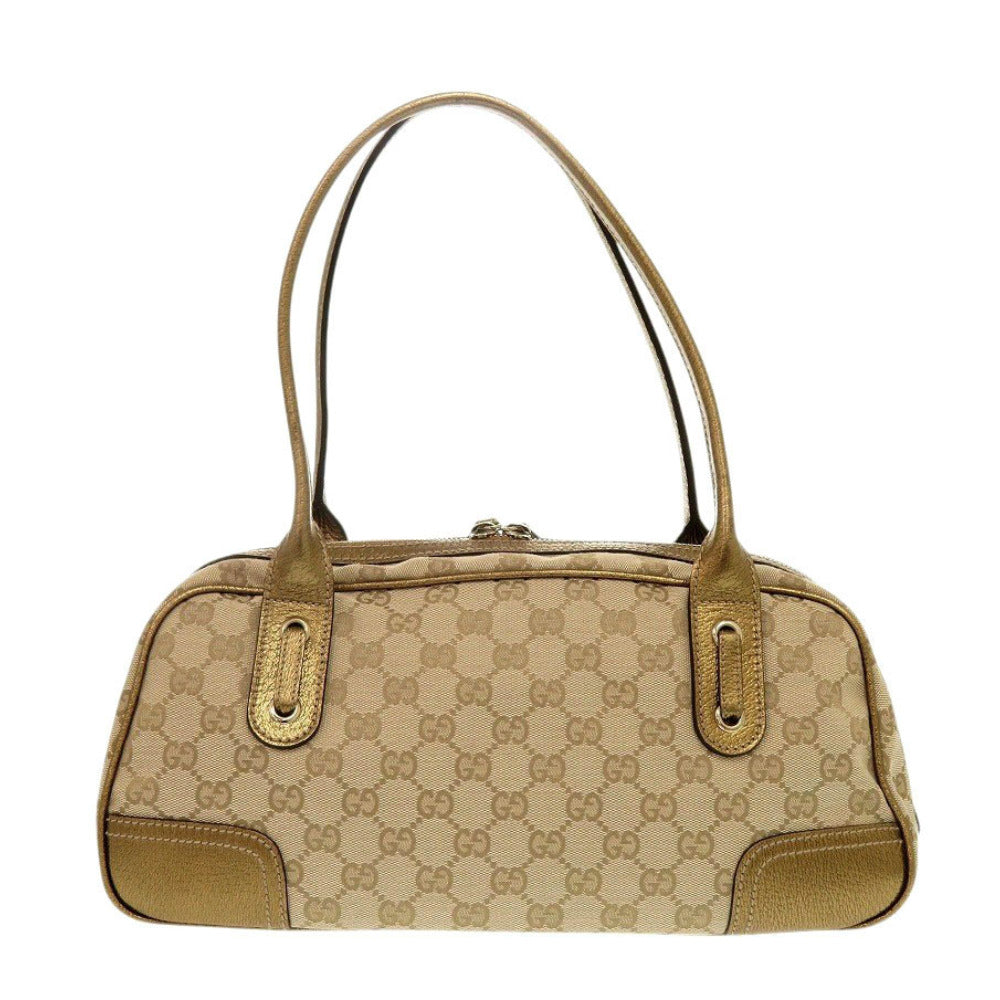 Gucci GG Princess Boston Duffel Canvas Beige Mini Bag