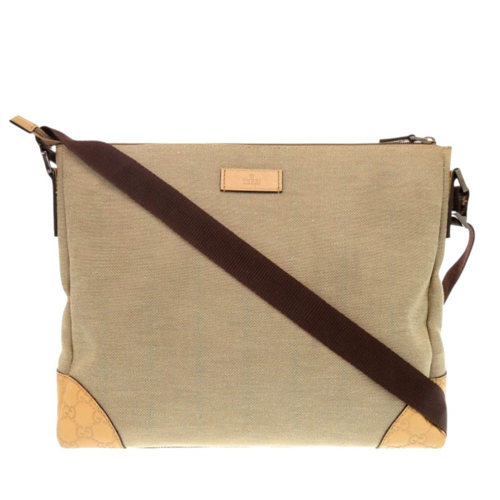 Gucci 7C1206Zl5R4 Canvas Beige Shoulder Bag