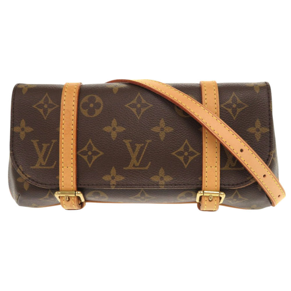 Louis Vuitton Waist M51159 Pochette Marrell Monogram Canvas Brown Clutch Bag 2