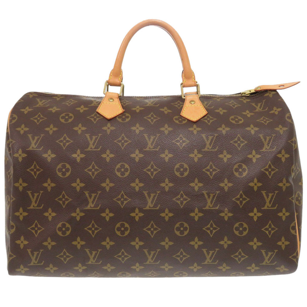 Louis Vuitton M41522 Speedy 40 Monogram Canvas Brown Handbag 7C1352Pi5K3