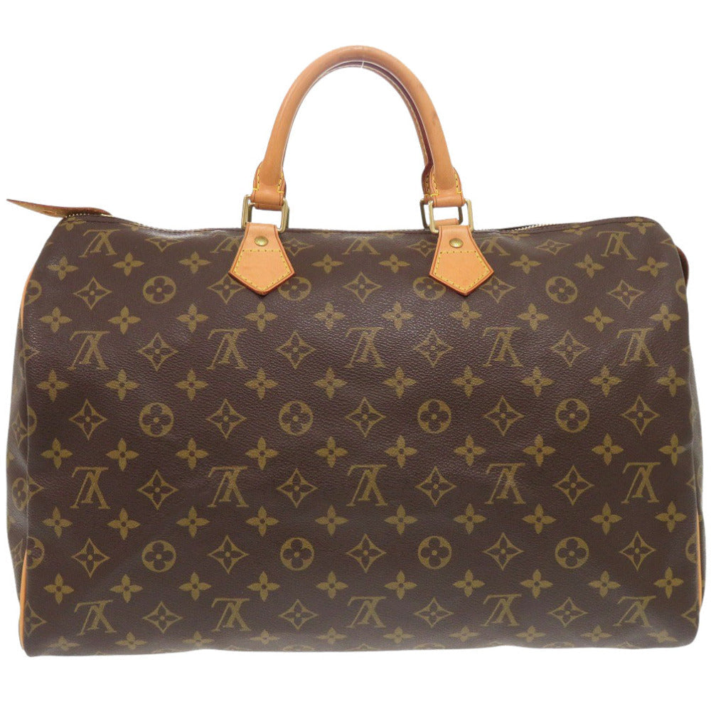 Louis Vuitton M41522 Speedy 40 Monogram Canvas Brown Handbag 7C1352Pi5K3