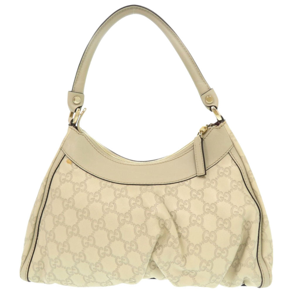 Gucci Ivory One Shima Abbey Leather Shoulder Bag