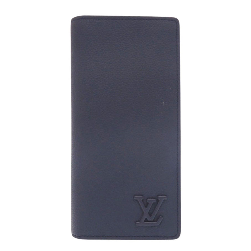 Louis Vuitton Long Purse M81810 Taurillon Clemence Leather Navy Wallet Case