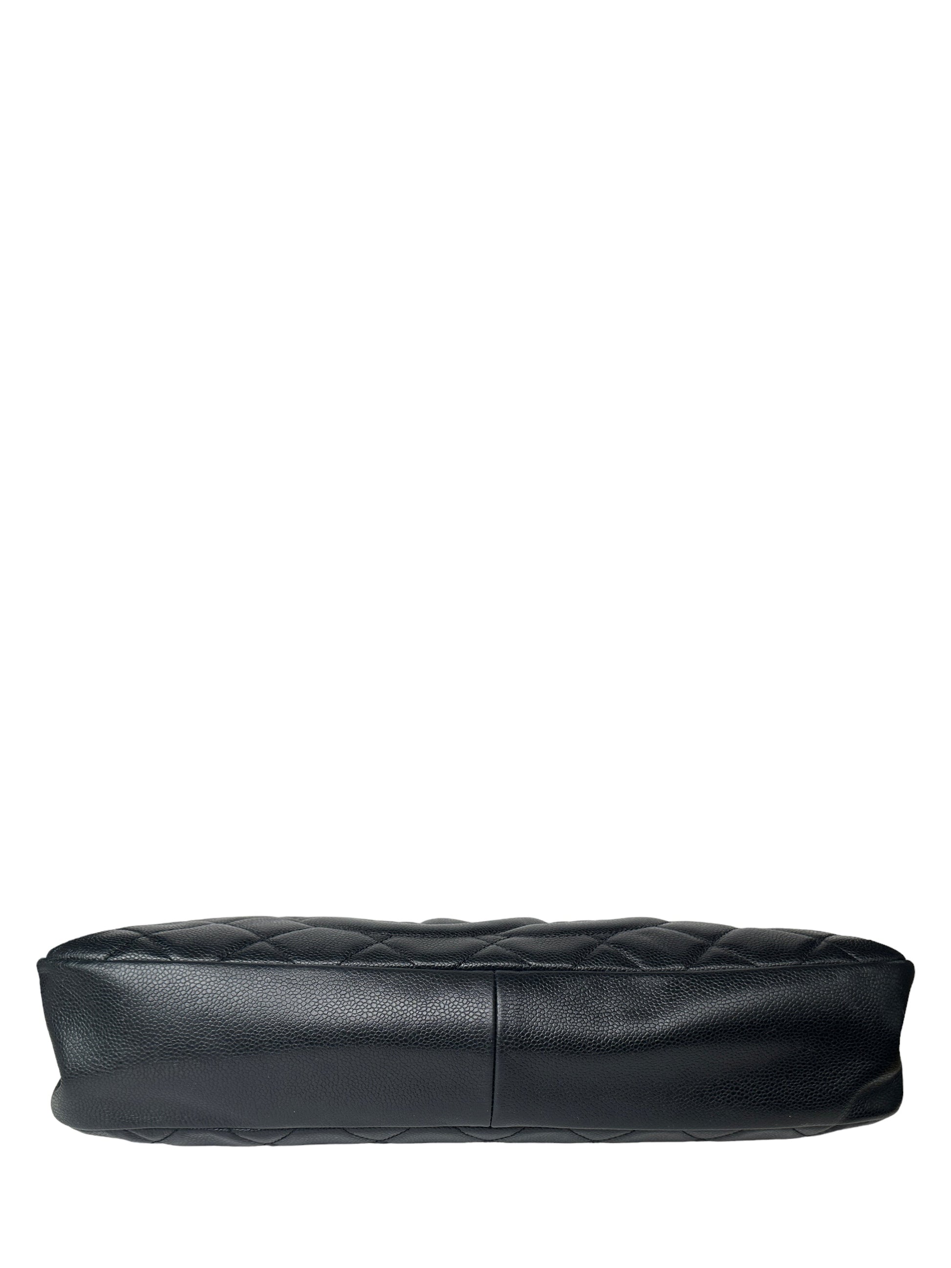 Chanel Black Caviar Leather Timeless Soft Shopper Women Shoes