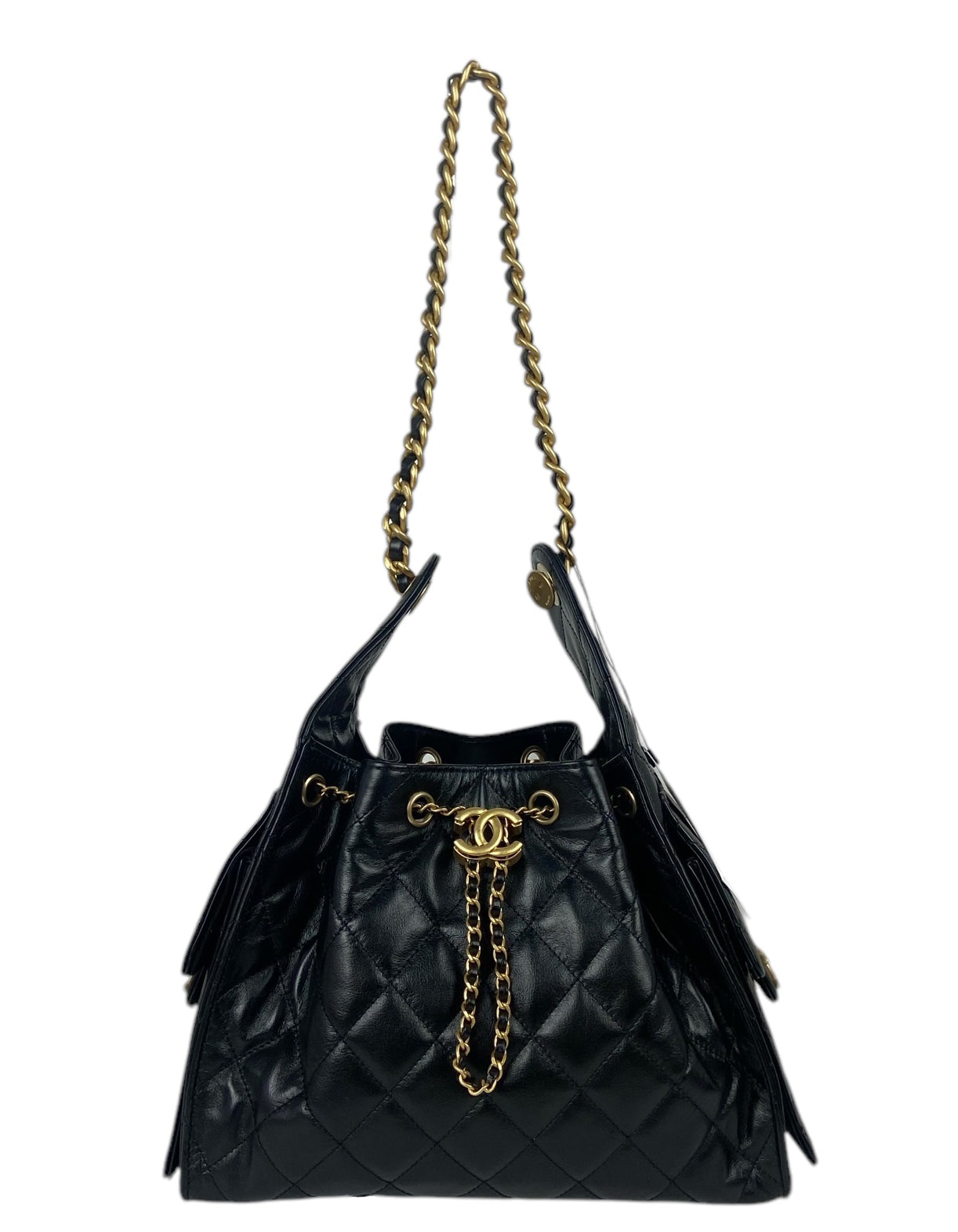 Chanel Black Leather Small 25 Hobo