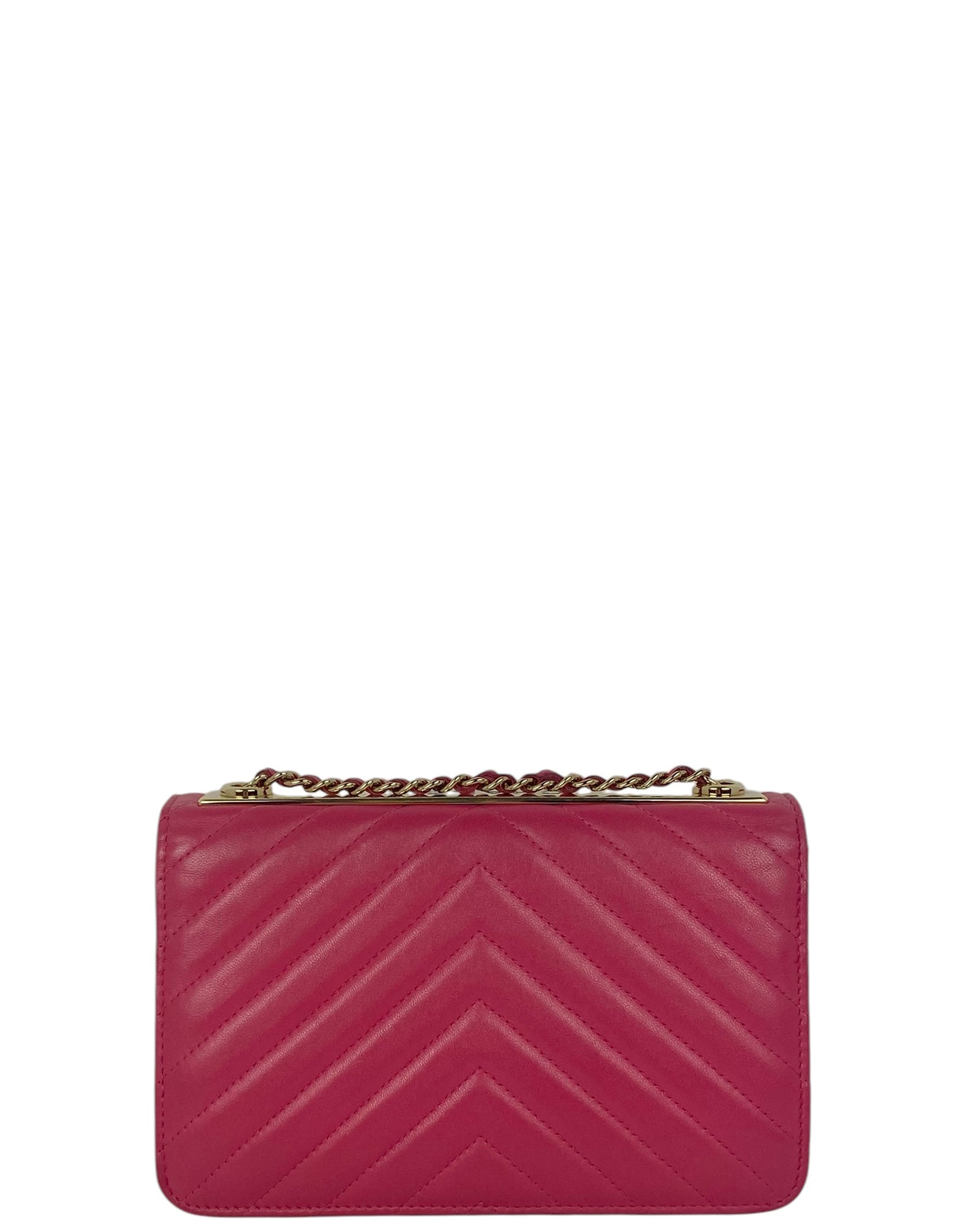 Chanel Pink Chevron Trendy Cc Woc Bag