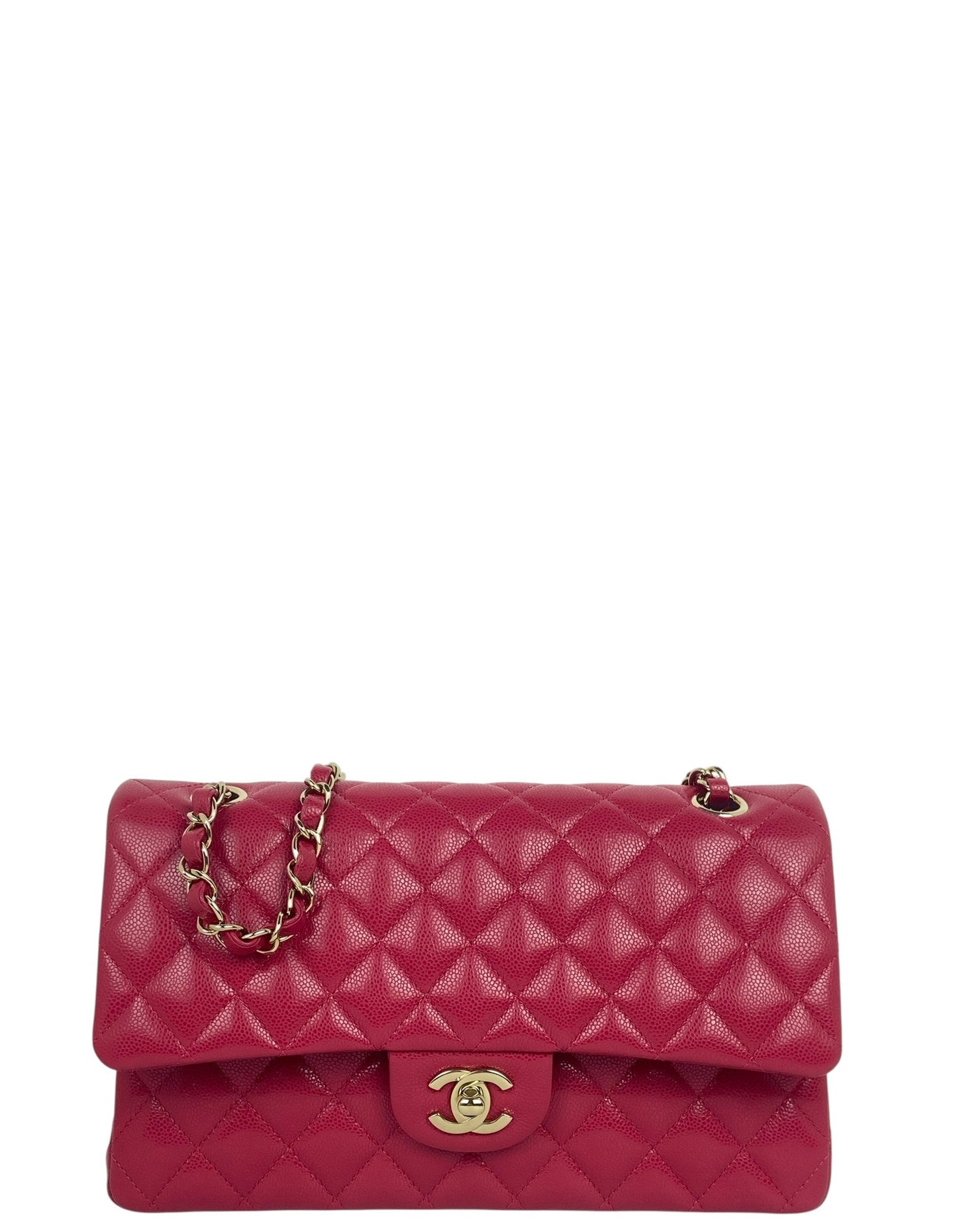 Chanel Red Caviar Medium Double Flap Bag
