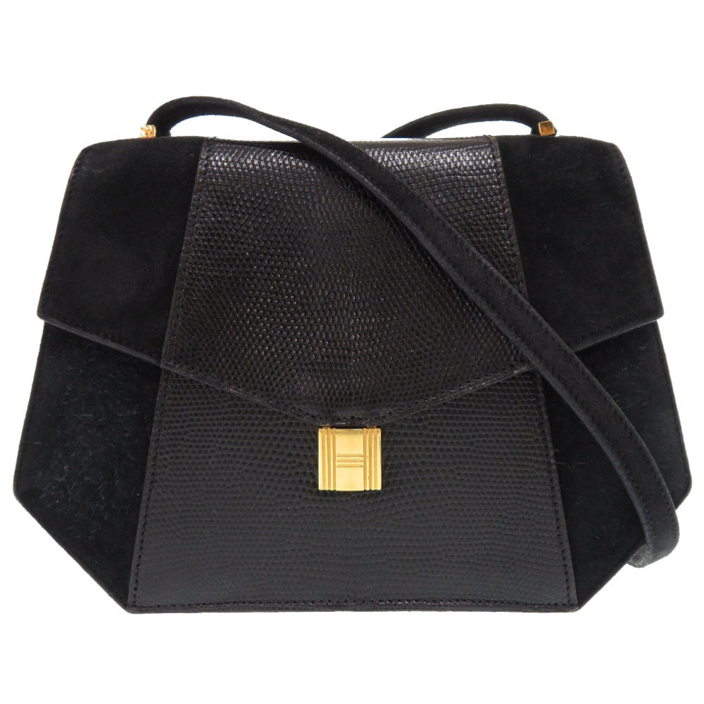Hermes Shoulder Bag Doblis Rhapsody Women Black