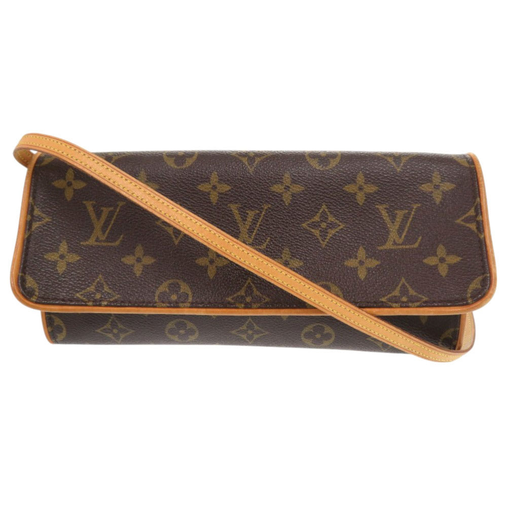 Louis Vuitton M51852 Pochette Twin GM Monogram Canvas Brown Shoulder Bag 9