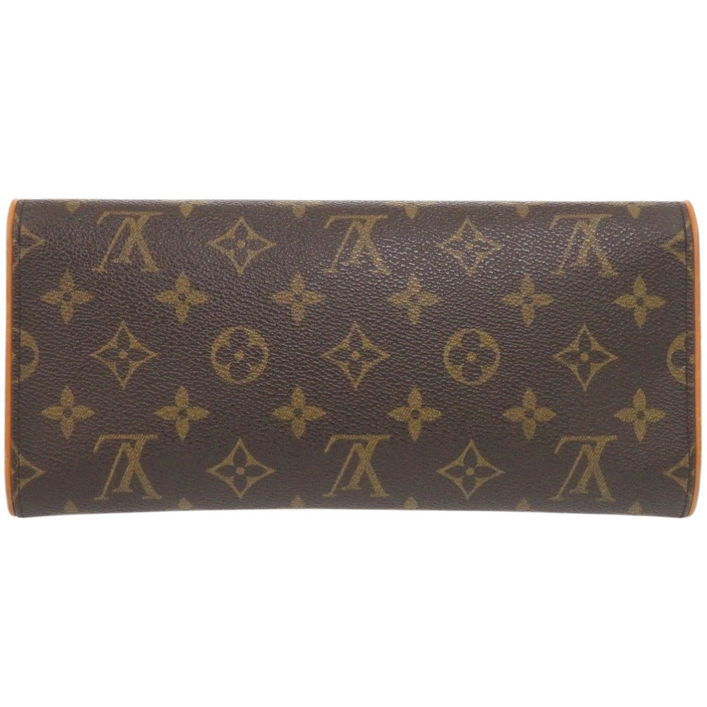 Louis Vuitton M51852 Pochette Twin GM Monogram Canvas Brown Shoulder Bag 7D0733Sg5K1
