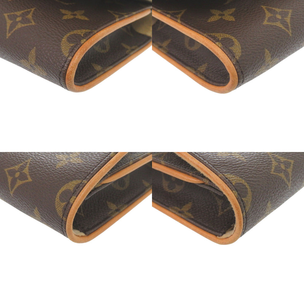 Louis Vuitton M51852 Pochette Twin GM Monogram Canvas Brown Shoulder Bag 7D0733Sg5K1