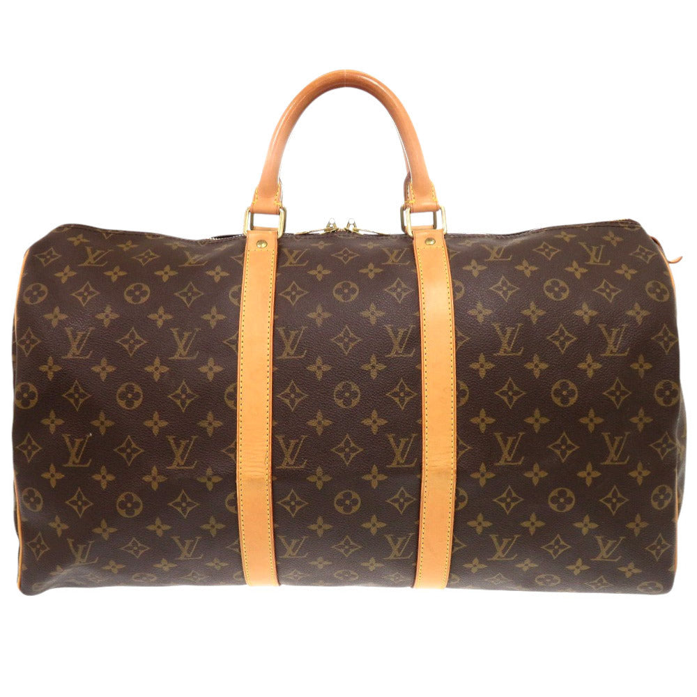 Louis Vuitton Boston Duffel M41426 Keepall 50 Monogram Canvas Brown Travel Bag 7D0739Bis5A7