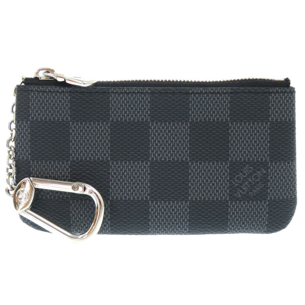 Louis Vuitton Coin N60155 Damier Grafitto Damier Canvas Black Clutch Bag 7D0798Zp5D1
