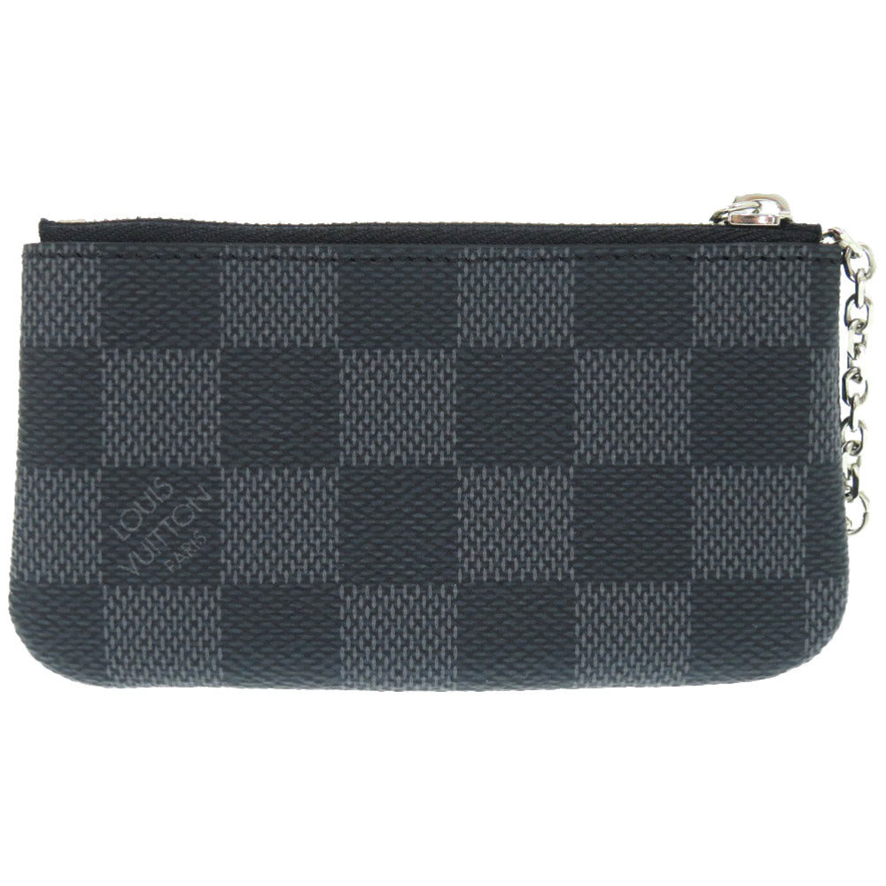 Louis Vuitton Coin N60155 Damier Grafitto Damier Canvas Black Clutch Bag 7D0798Zp5D1