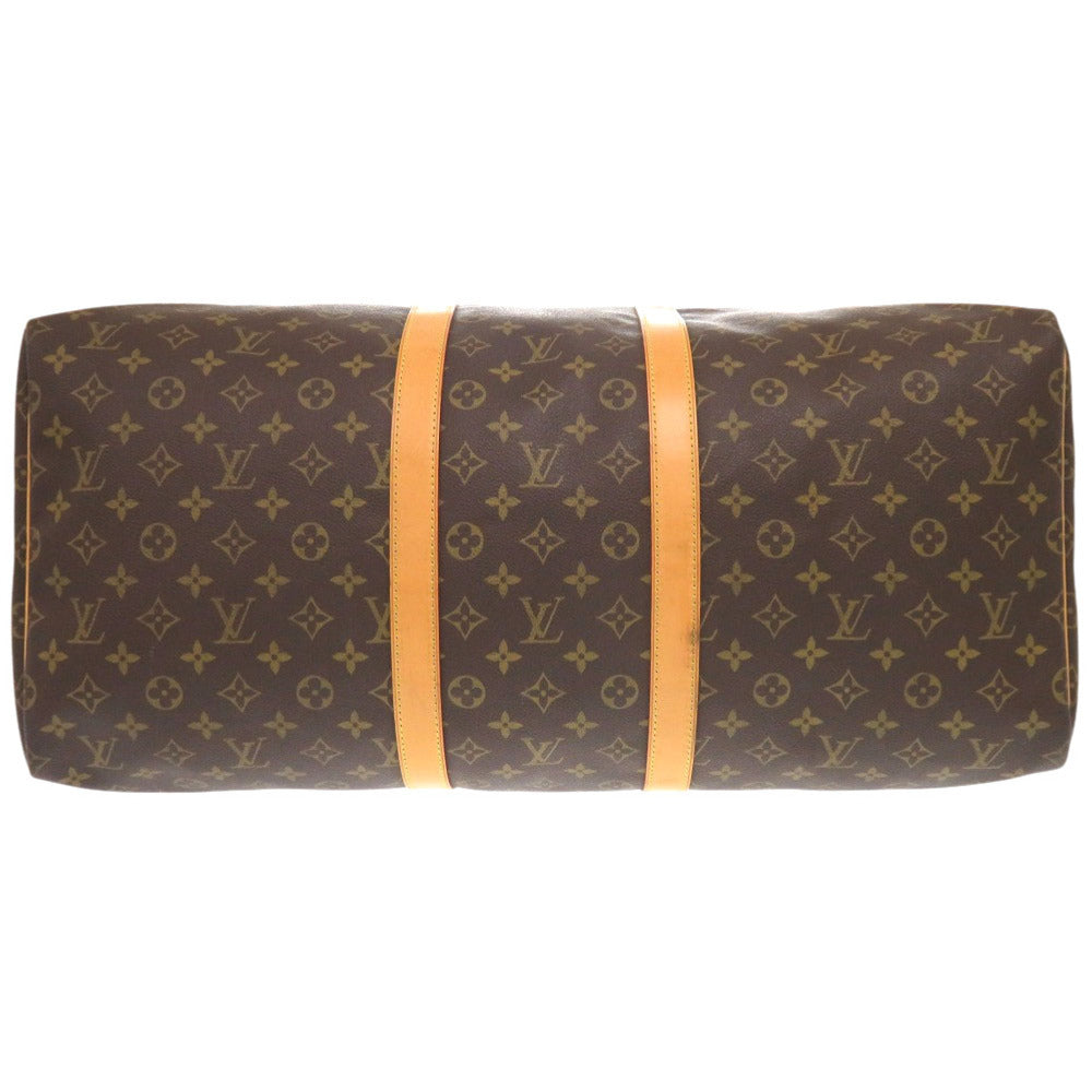 Louis Vuitton Boston Duffel M41424 Keepall 55 Monogram Canvas Brown Travel Bag 8