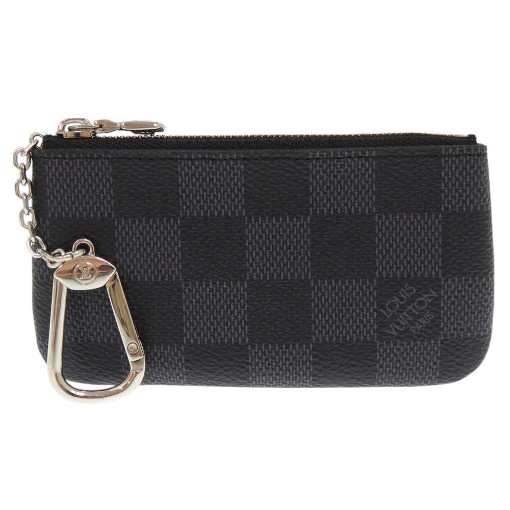 Louis Vuitton Coin N60155 Damier Grafitto Damier Canvas Black Clutch Bag 7