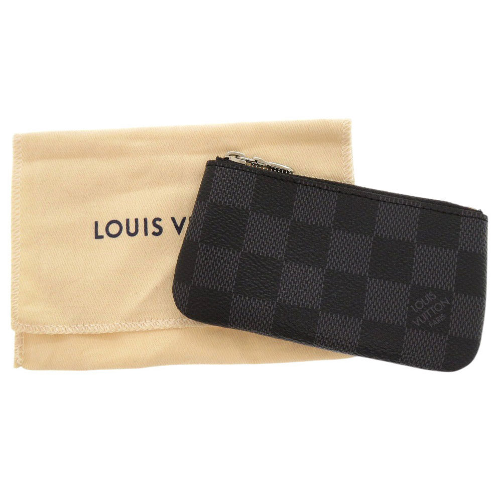Louis Vuitton Coin N60155 Damier Grafitto Damier Canvas Black Clutch Bag 7