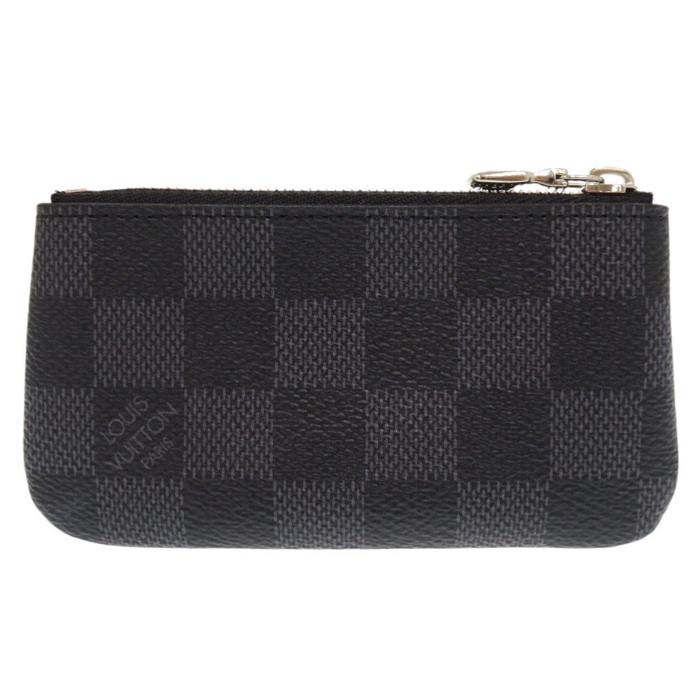 Louis Vuitton Coin N60155 Damier Grafitto Damier Canvas Black Clutch Bag 7
