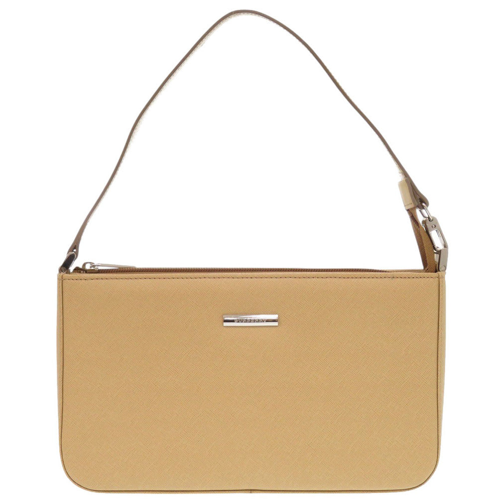 Burberry Shoulder Bag Women Leather Beige
